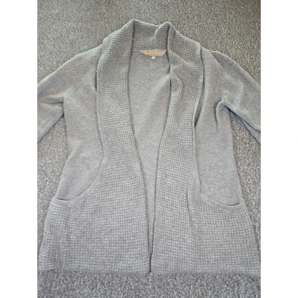 Chloe & Jasmine Women's Gray Open Front Cardigan Sweater, Size Medium